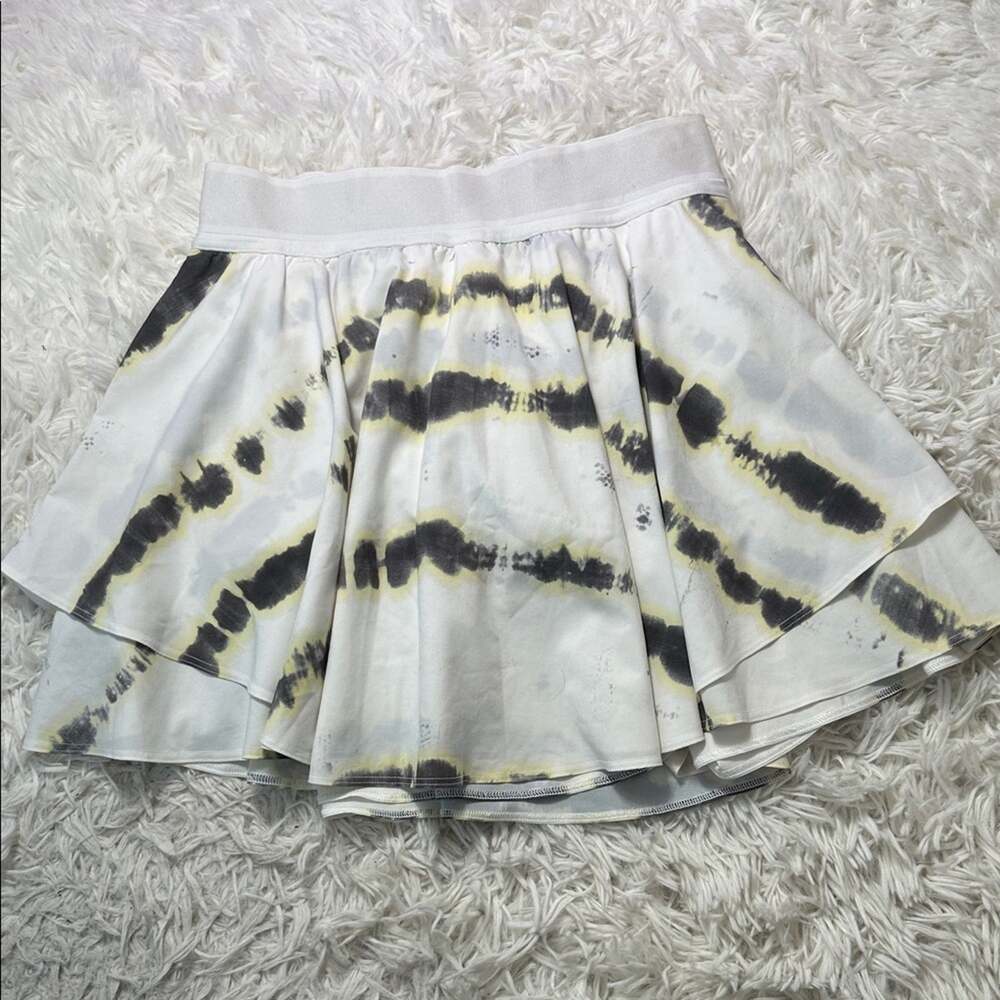 Lululemon Court Rival High-Rise Skirt *Long Transverse Yellow Multi